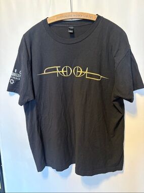 Tultex Black Short Sleeve Tee with Gold TOOL Logo